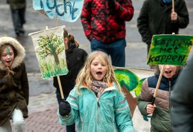 Arnhems Peil Demonstratie en Protestactie Stop de BiomassaCentrale en Kap met Kappen