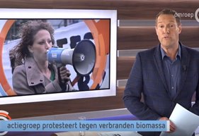 Gelderlander - Protestactie tegen biomassacentrale Arnhem video edsp.tv
