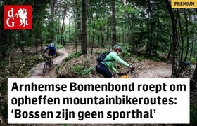 Arnhemse Bomenbond roept om opheffen mountainbikeroutes: ‘Bossen zijn geen sporthal’