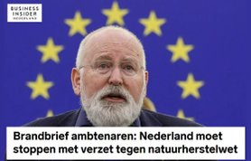 Brandbrief ambtenaren: Nederland moet stoppen met verzet tegen natuurherstelwet van Timmermans